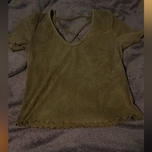 Black crop top